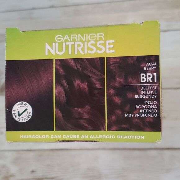 Garnier Nutrisse Nourishing Creme Ultra Bold Color Deepest Intense Burgundy BR1 - Picture 5 of 6